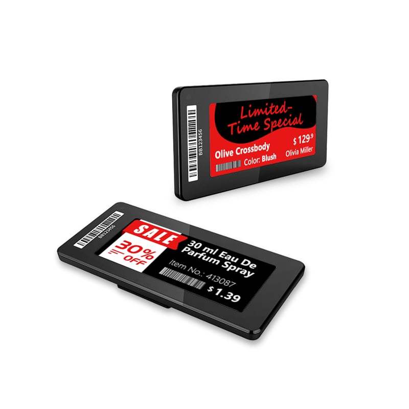 2.9インチ電子棚札スリムシリーズ