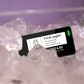 2.13 インチ多言語冷凍庫デジタル棚ラベル防水