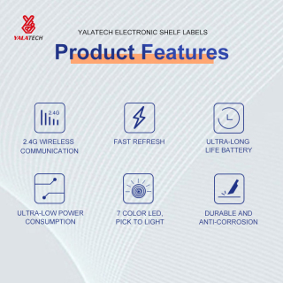 1.54インチ電子棚ラベル