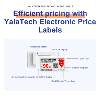1.54インチ電子棚ラベル